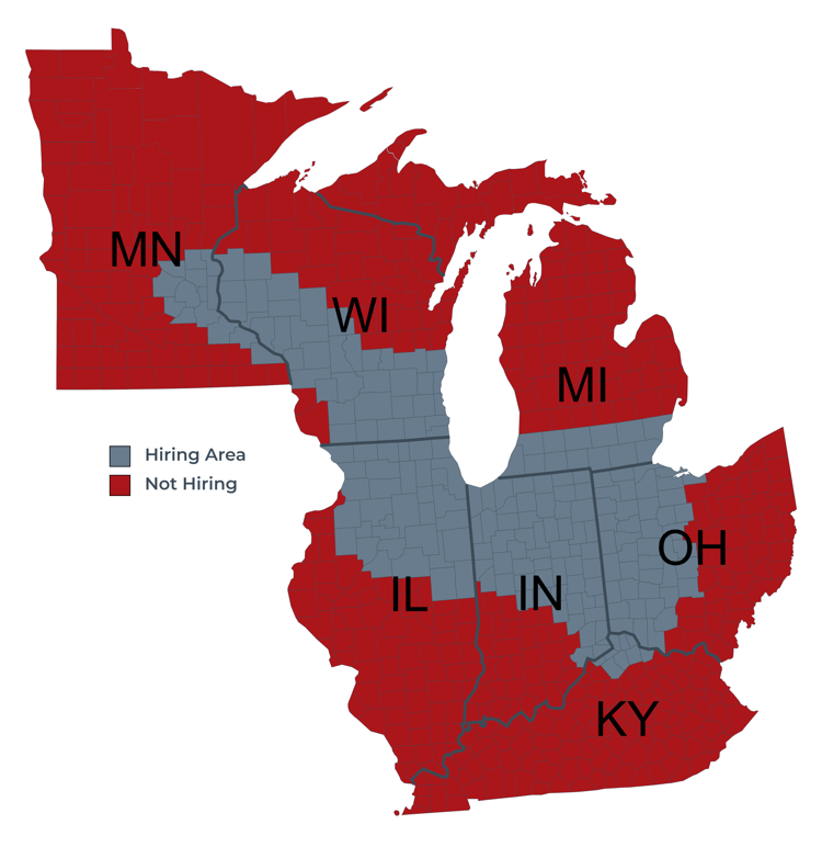 Anderson Trucking Service Midwest Regional Hiring Areas_Updated 1-2024